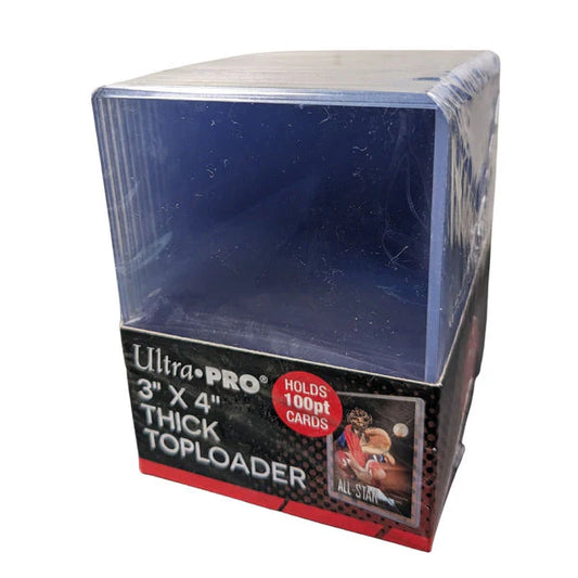 Ultra Pro – 3x4" Toploaders - Super Thick - 100pt, 25 Pack.