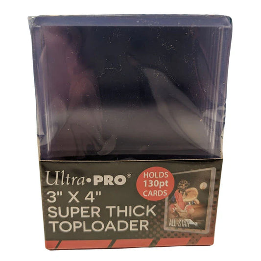Ultra Pro – 3x4" Toploaders - Super Thick - 130pt, 10 Pack.