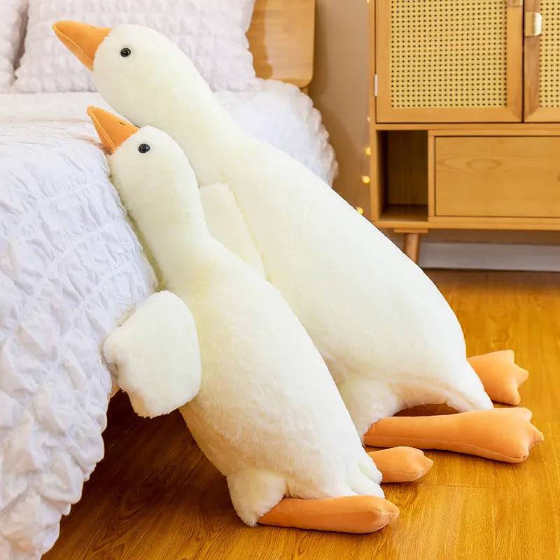 50/90/130CM Funny Goose Plush Stuffed Soft Sleeping Pillow