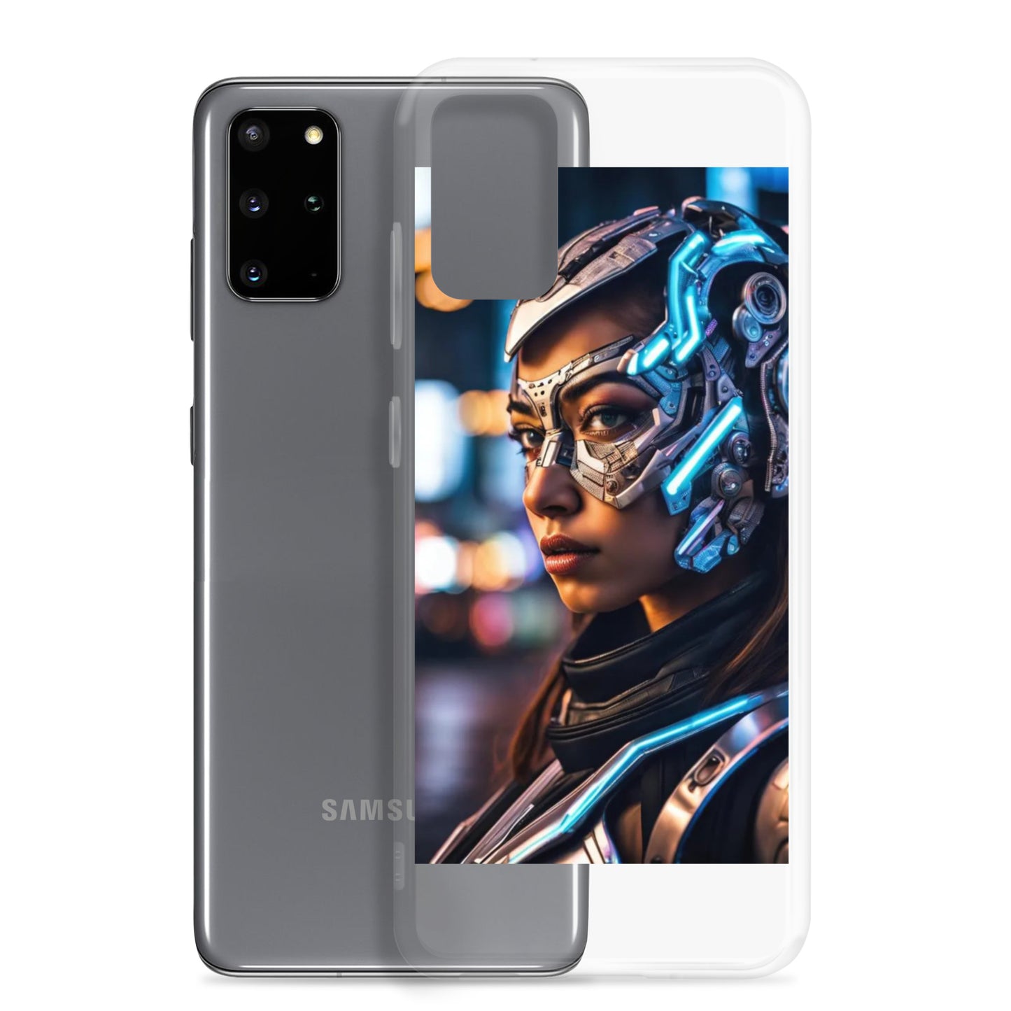 Cyborg Woman Clear Case for Samsung®