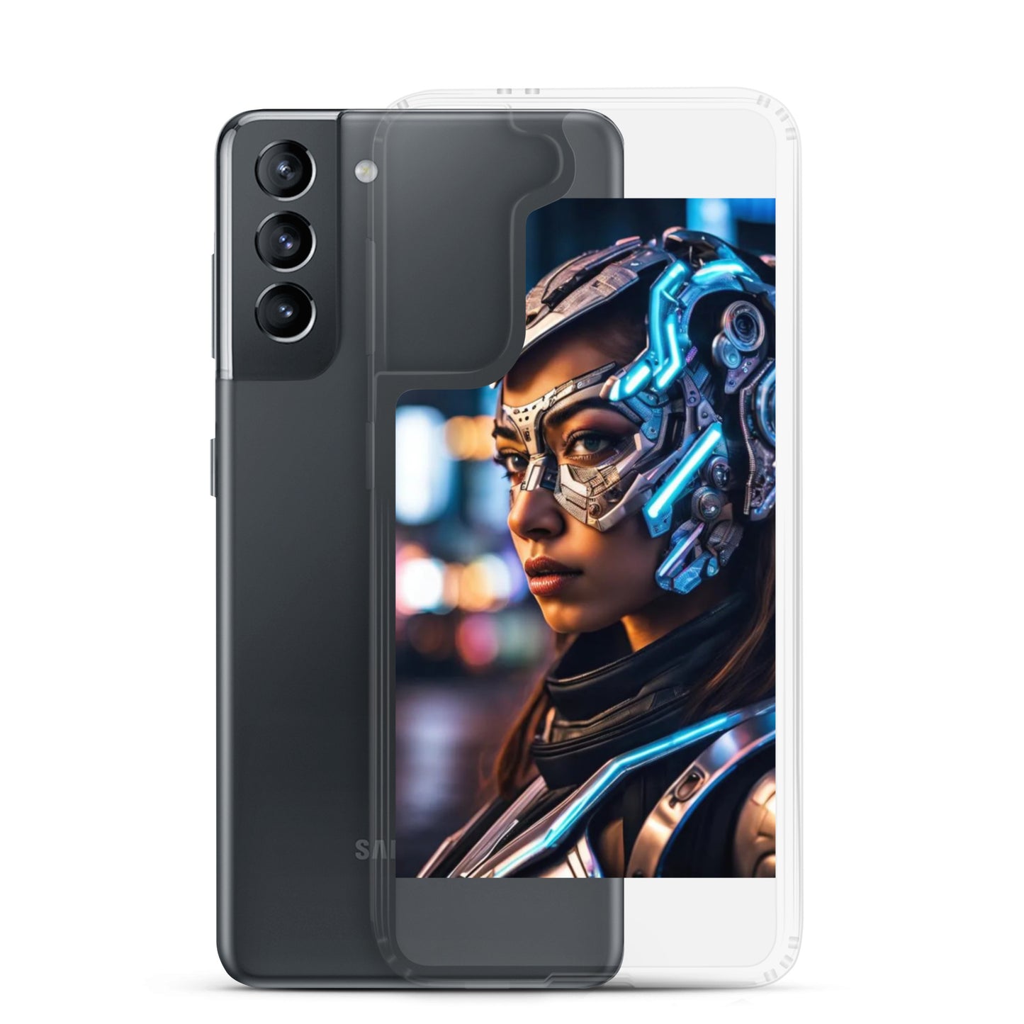 Cyborg Woman Clear Case for Samsung®