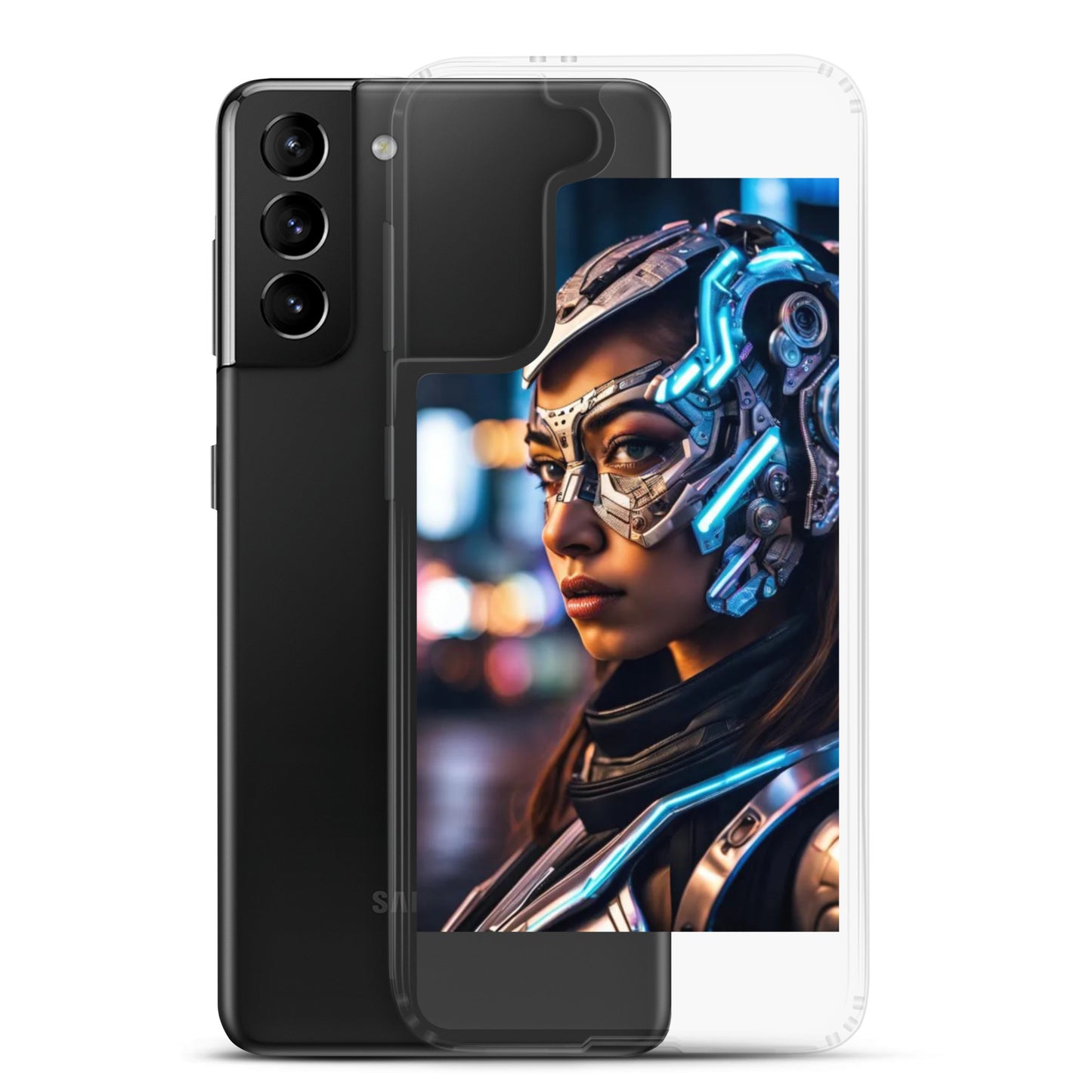 Cyborg Woman Clear Case for Samsung®