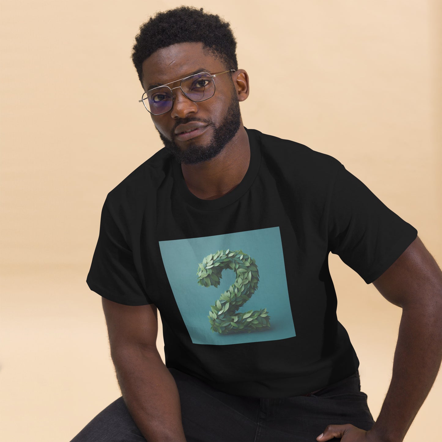 2 Leaf Design Men's Classic T-Shirt