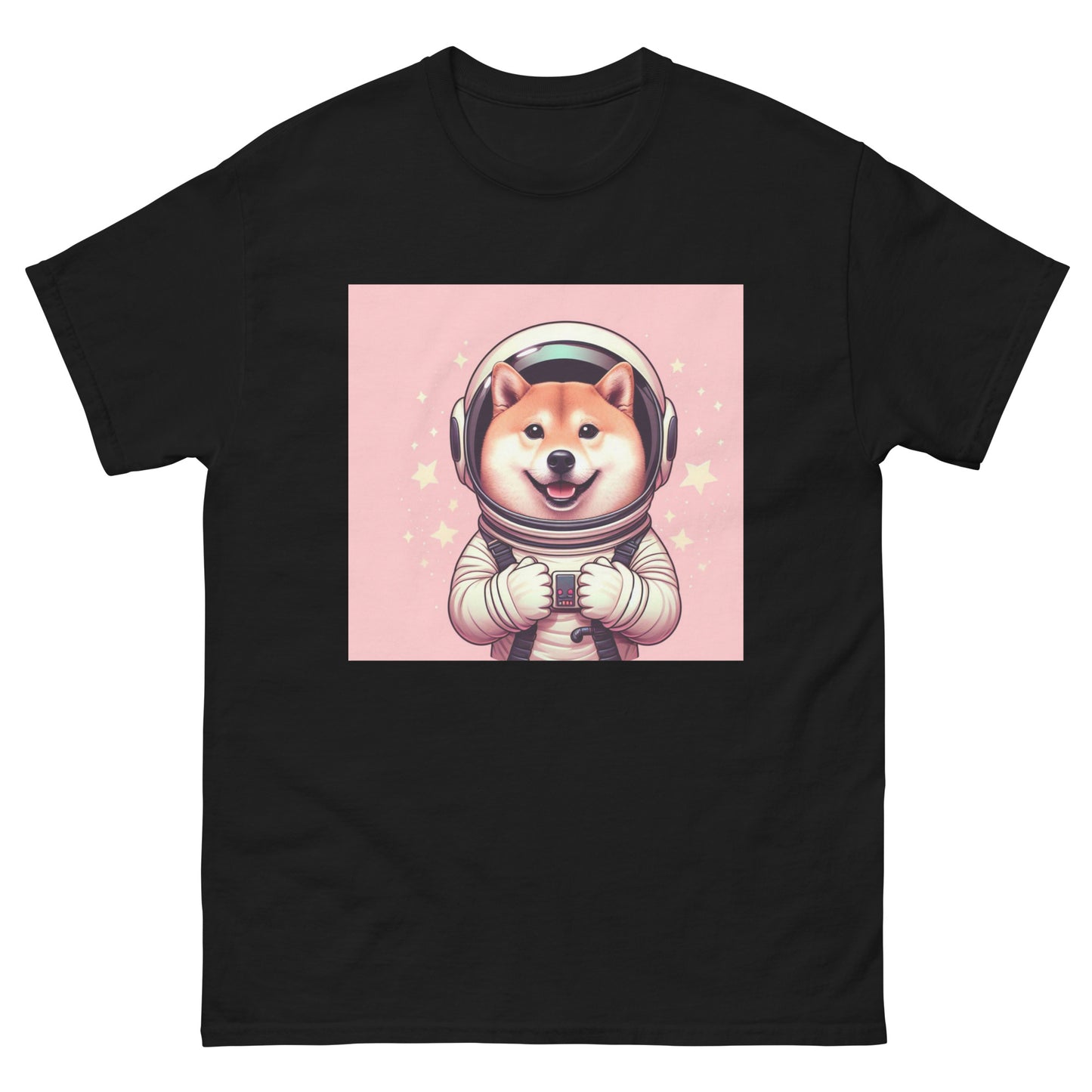Pink Shiba Atronaut Men's Classic T-Shirt