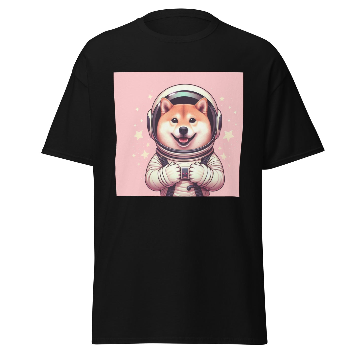 Pink Shiba Atronaut Men's Classic T-Shirt