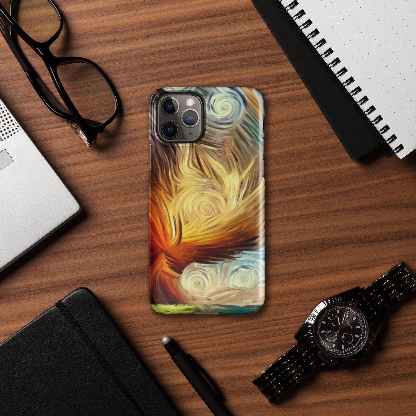 Explosive Storm Van Gough Style Snap case for iPhone®