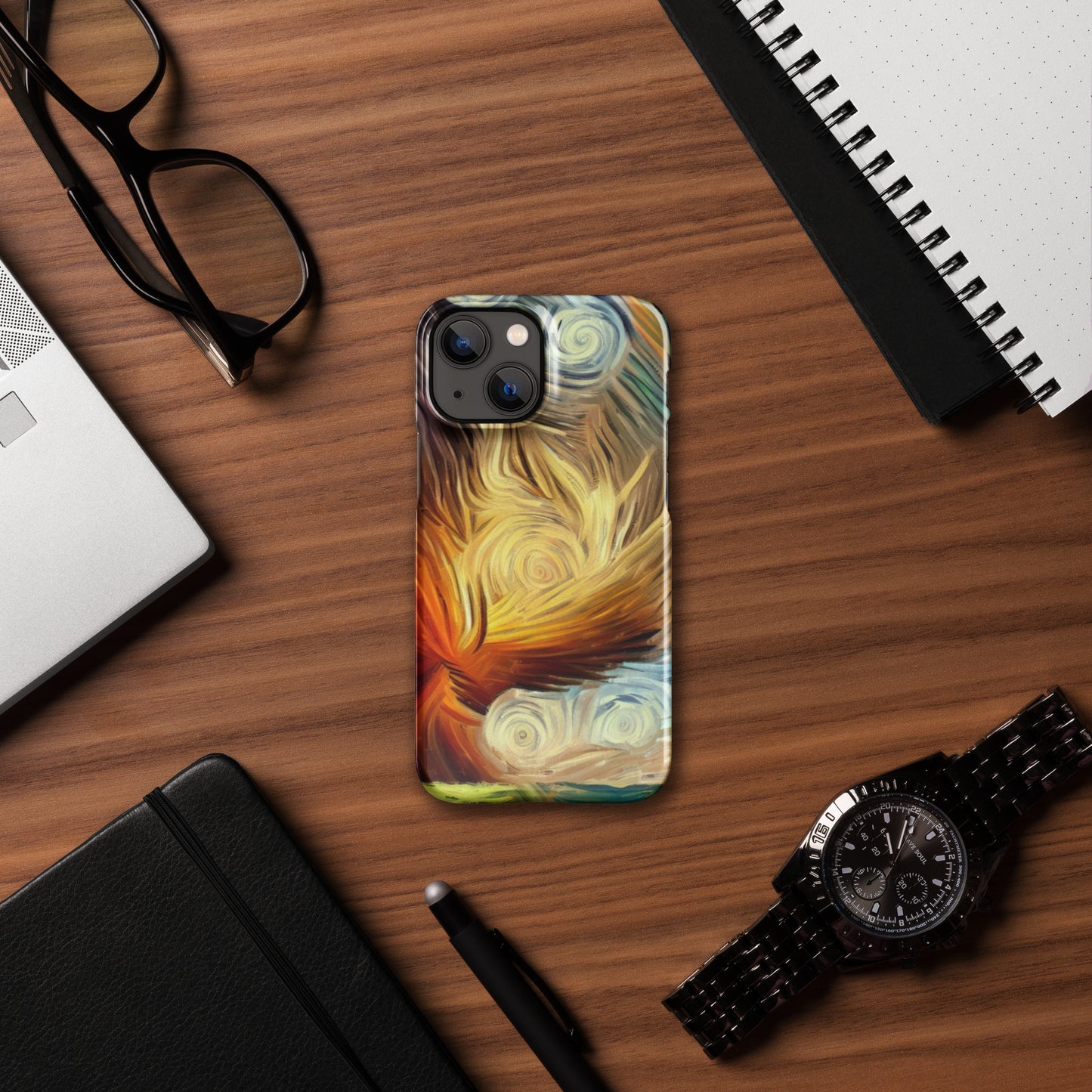 Explosive Storm Van Gough Style Snap case for iPhone®