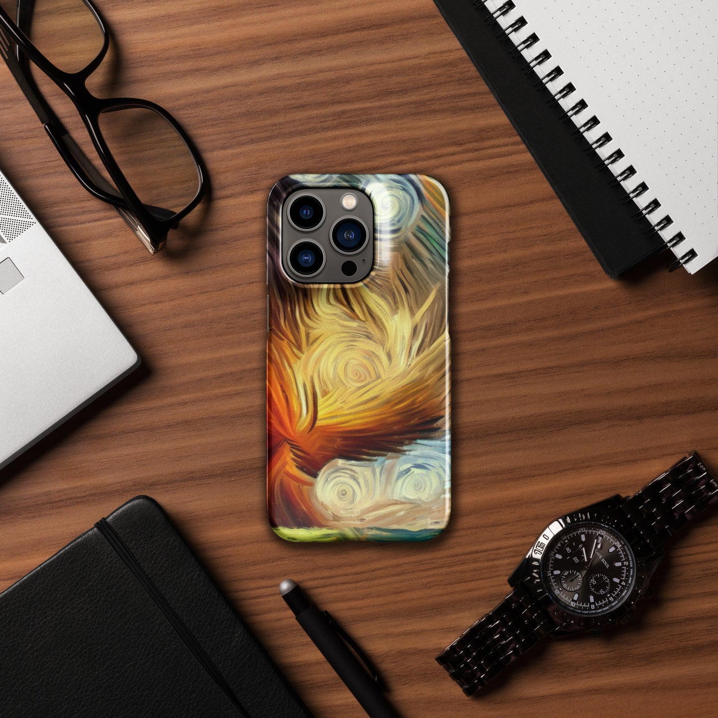 Explosive Storm Van Gough Style Snap case for iPhone®