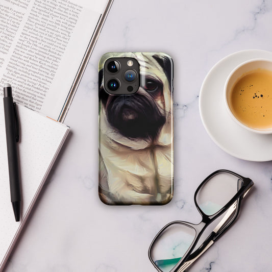 Pug In A Field Snap case for iPhone®