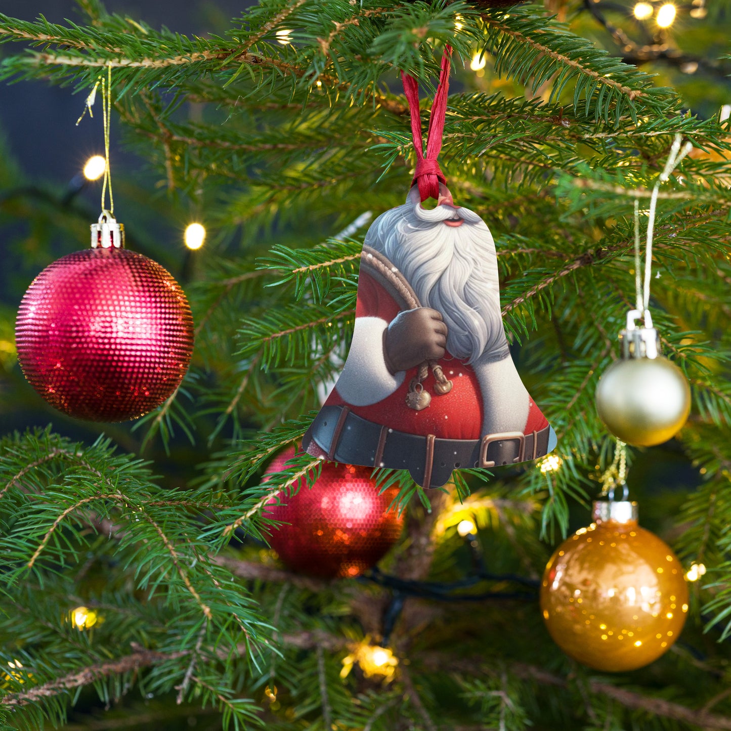 Santa Wooden ornaments