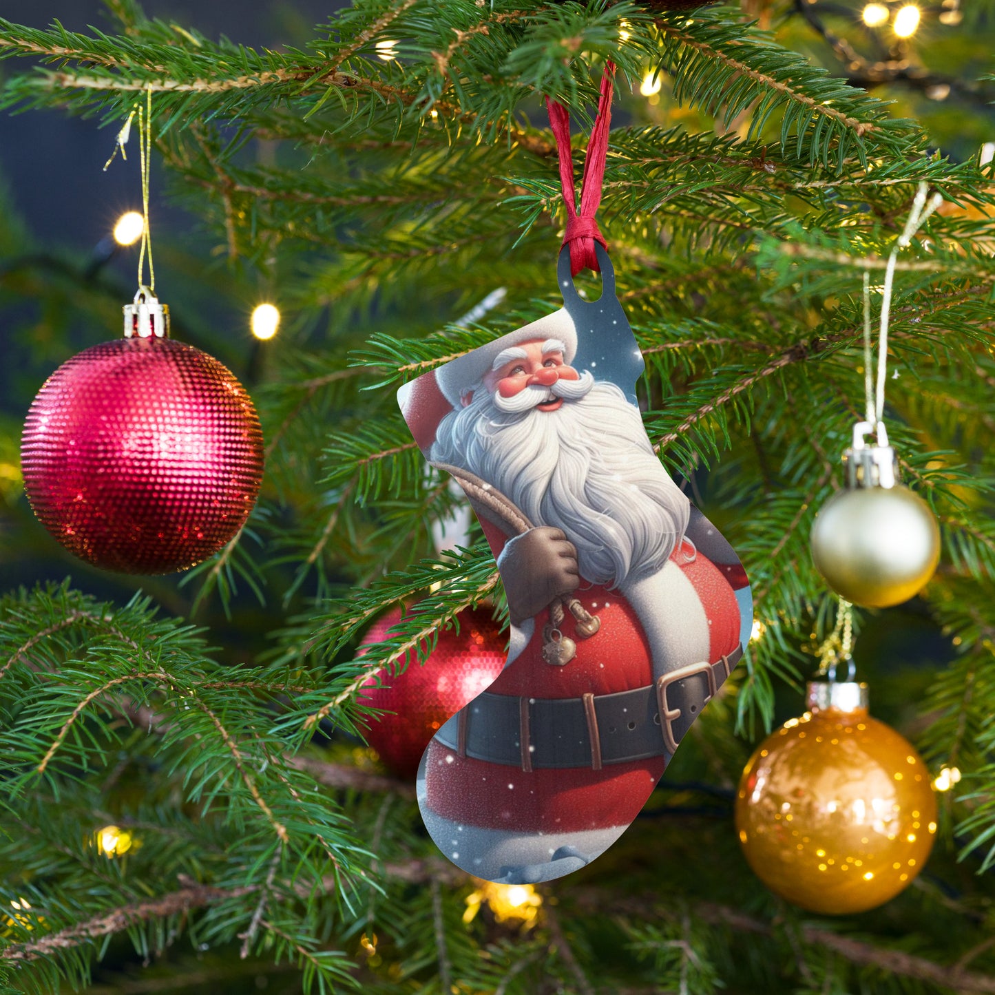 Santa Wooden ornaments