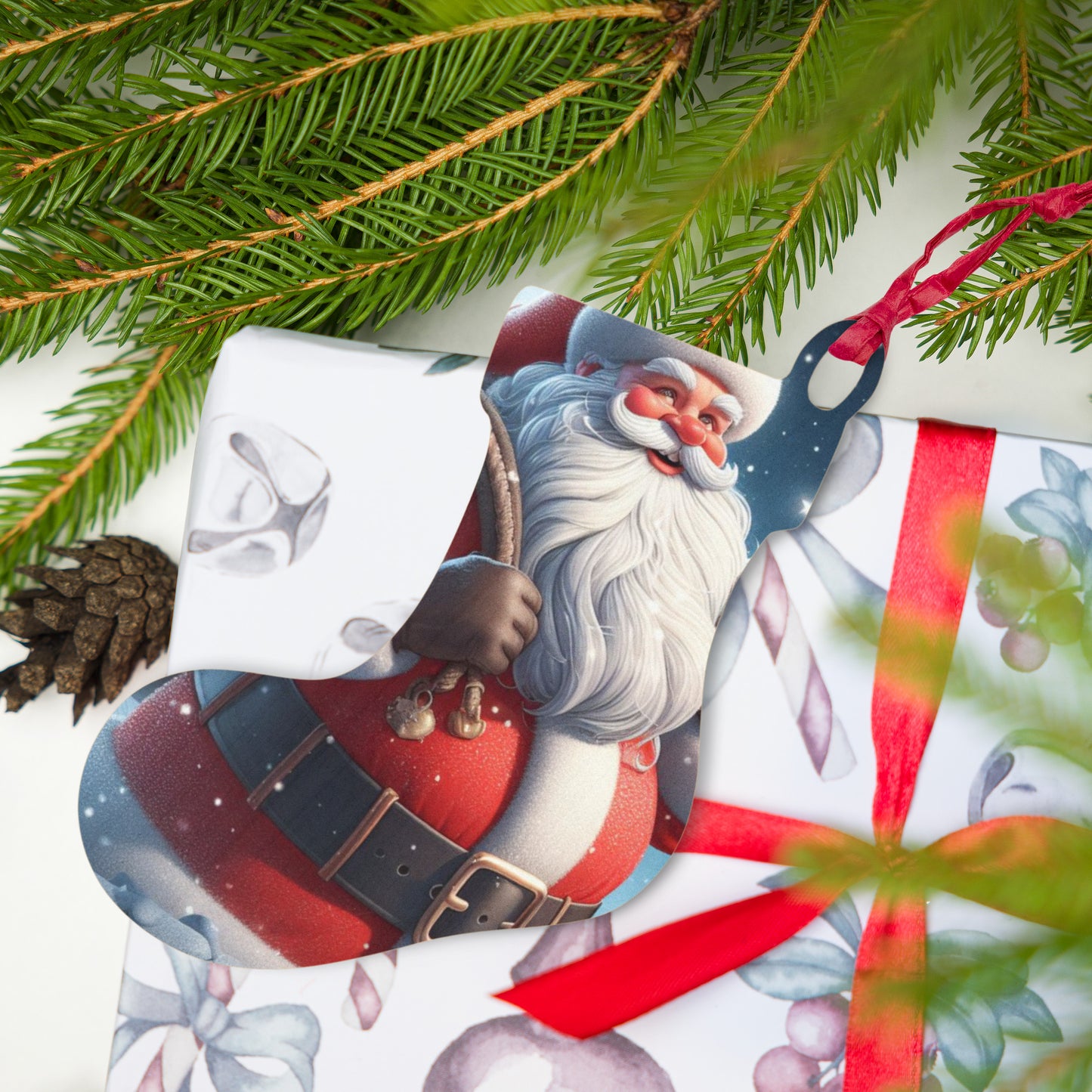 Santa Wooden ornaments