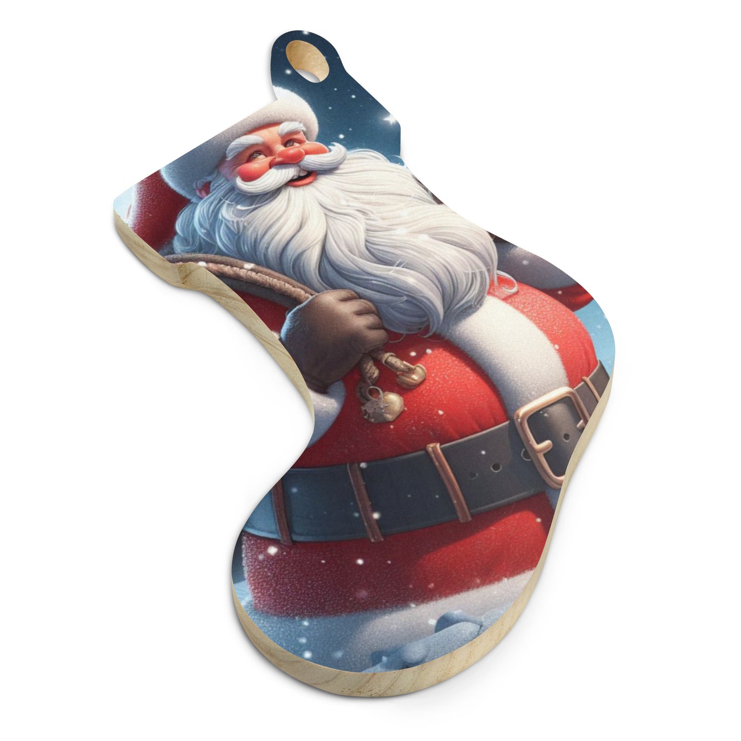 Santa Wooden ornaments