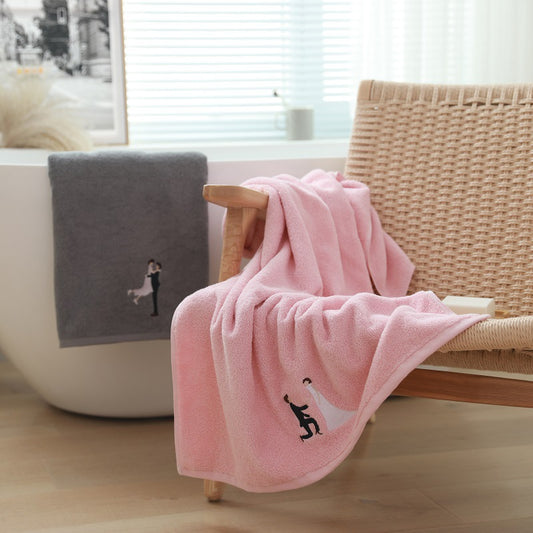 Thick Cotton Wedding Gift Bath Towels His And Hers