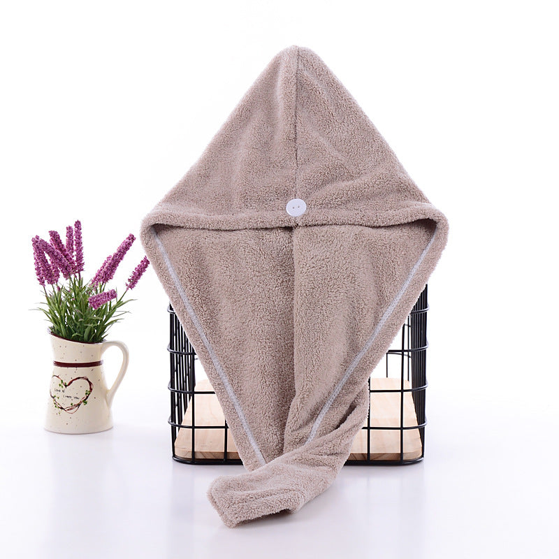 Coral Velvet Quick Drying Hanging Hat