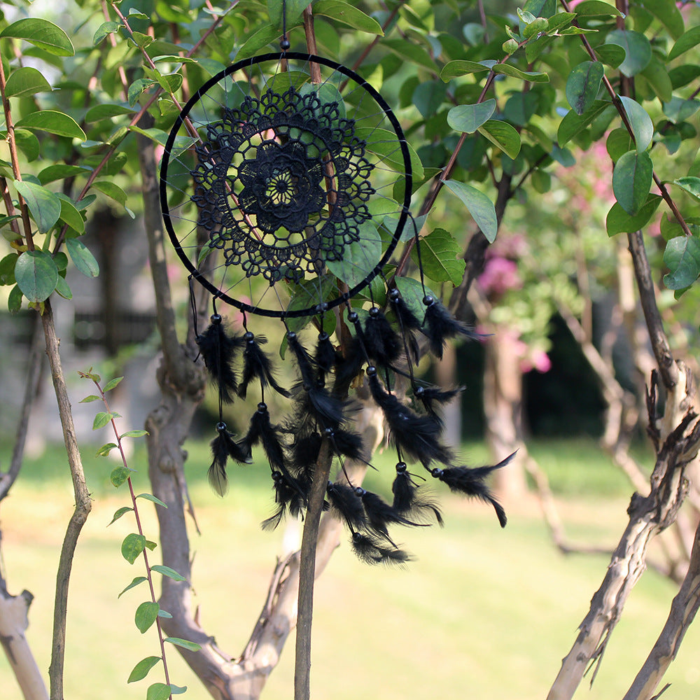 New Natural Feathers Hanging Dreamcatcher