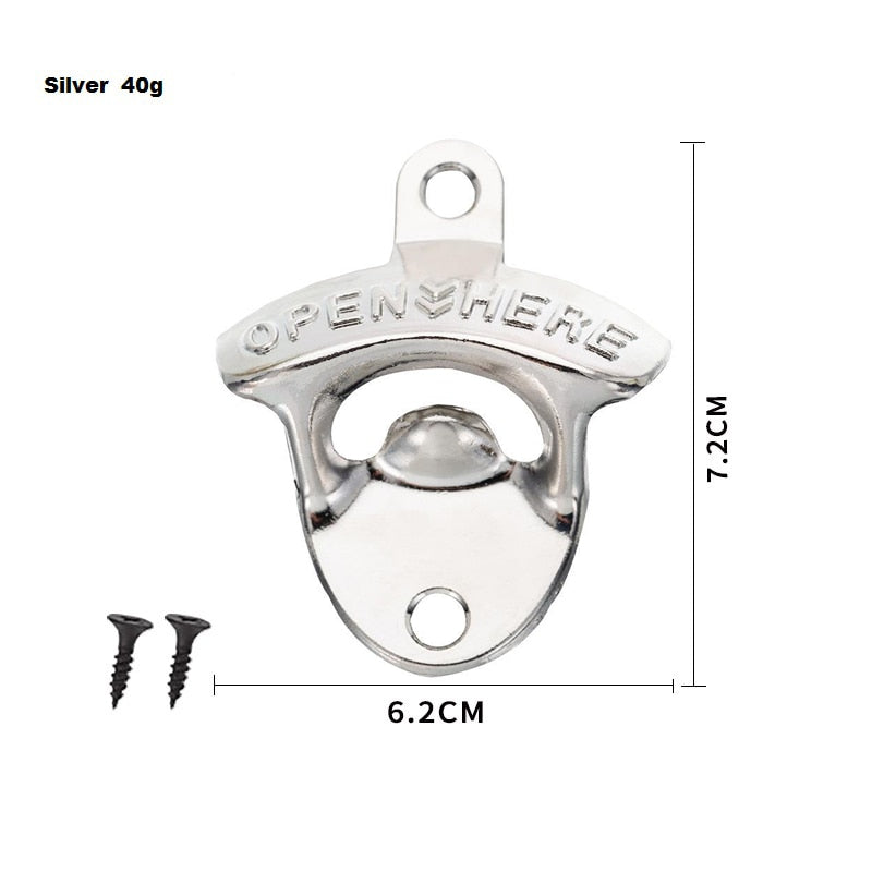 Vintage Retro Kitchen Bottle Opener Wall Mounted