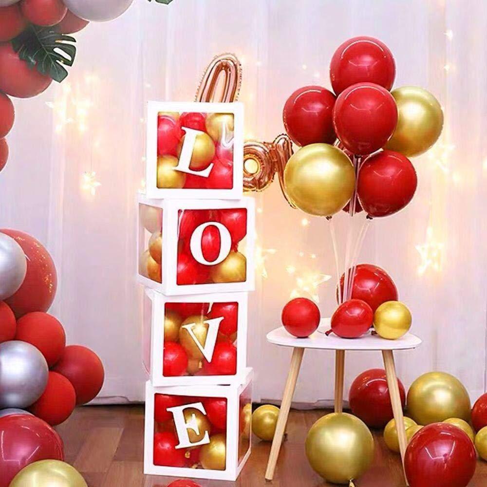 30cm Baby Shower Box Balloon Air Balls First 1 1st Birthday Party Decorations Kids Baloon Ballons Babyshower Wedding Boy Girl