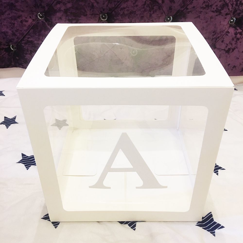 30cm Baby Shower Box Balloon Air Balls First 1 1st Birthday Party Decorations Kids Baloon Ballons Babyshower Wedding Boy Girl