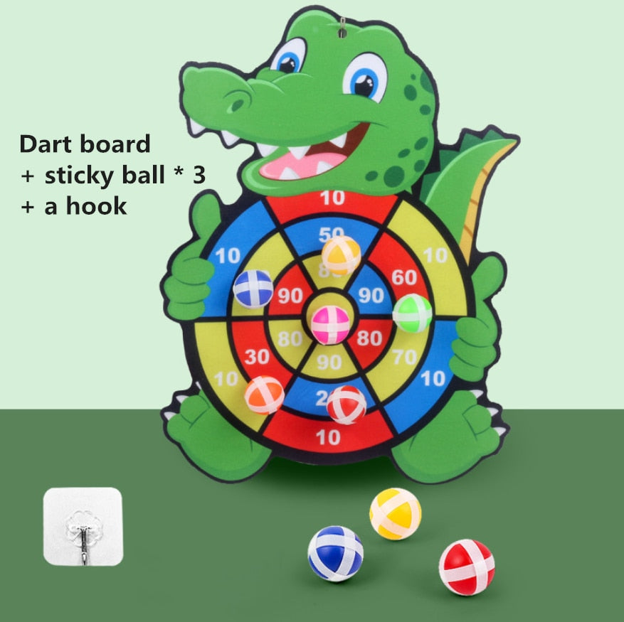 Children's Animal Sticky Dart Board Game Various Animals