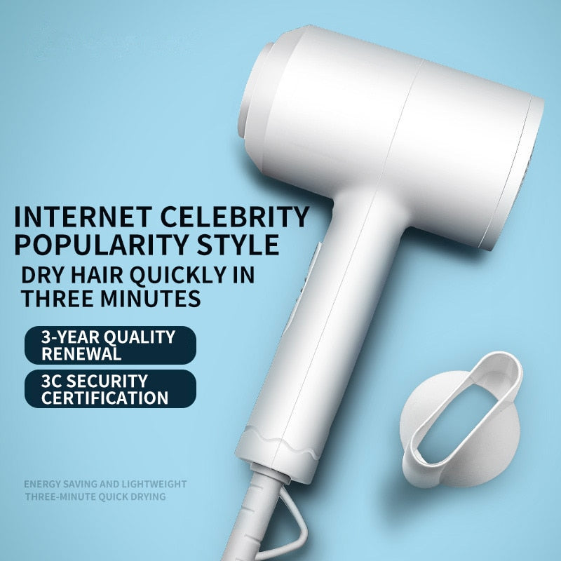 Heating And Cooling Portable Hairdryer