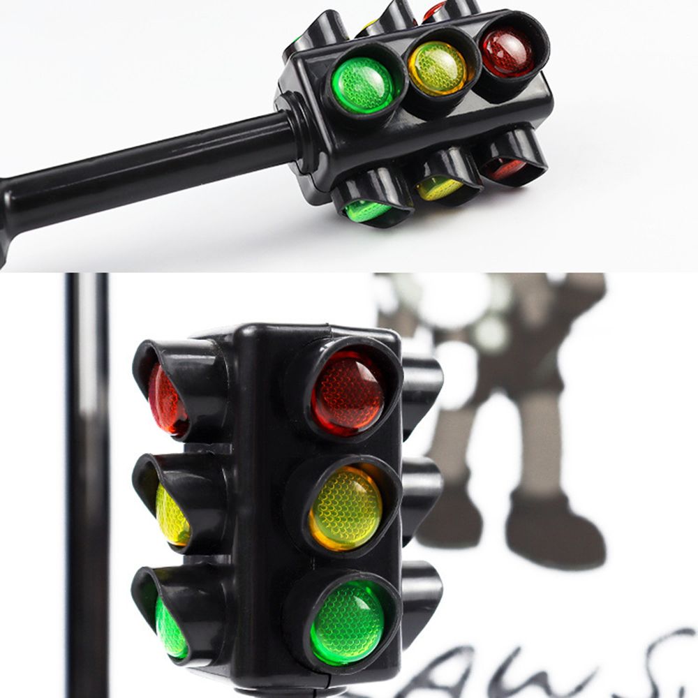 Traffic Lights Model Simulation Mini Plastic Parking Scene Signal Lamp Early Education Learning Toys