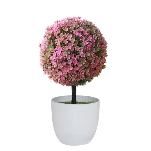 Artificial Potted Topiary Ball Multiple Colours