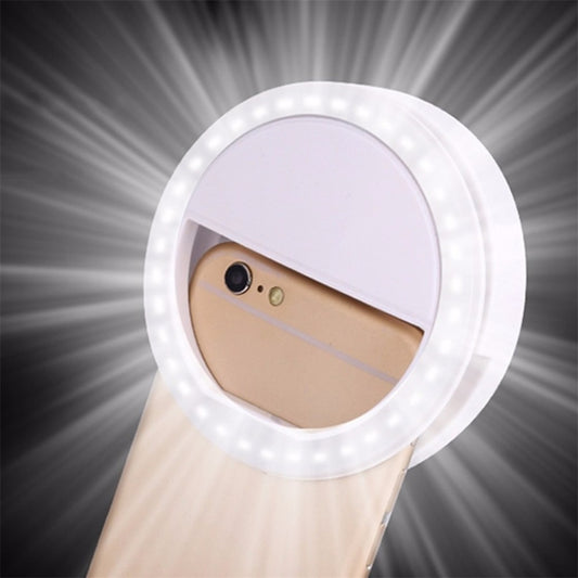 New Universal Mobile Phone Accessories LED Three Gear Ring  Fill Light Selfie Live USB Rechargeable