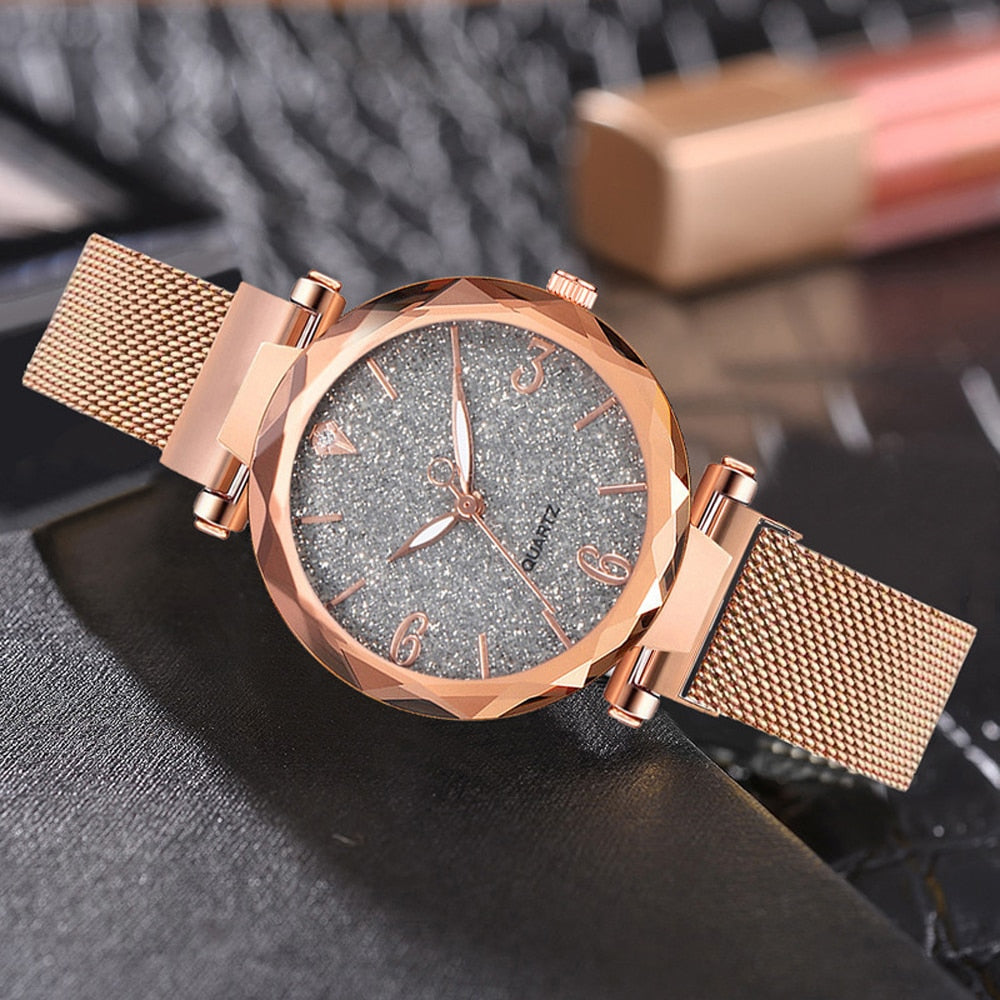 Rose Gold Womens Quartz Watch