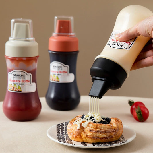 350ML Sauce Squeeze Bottle Five Hole Dispenser