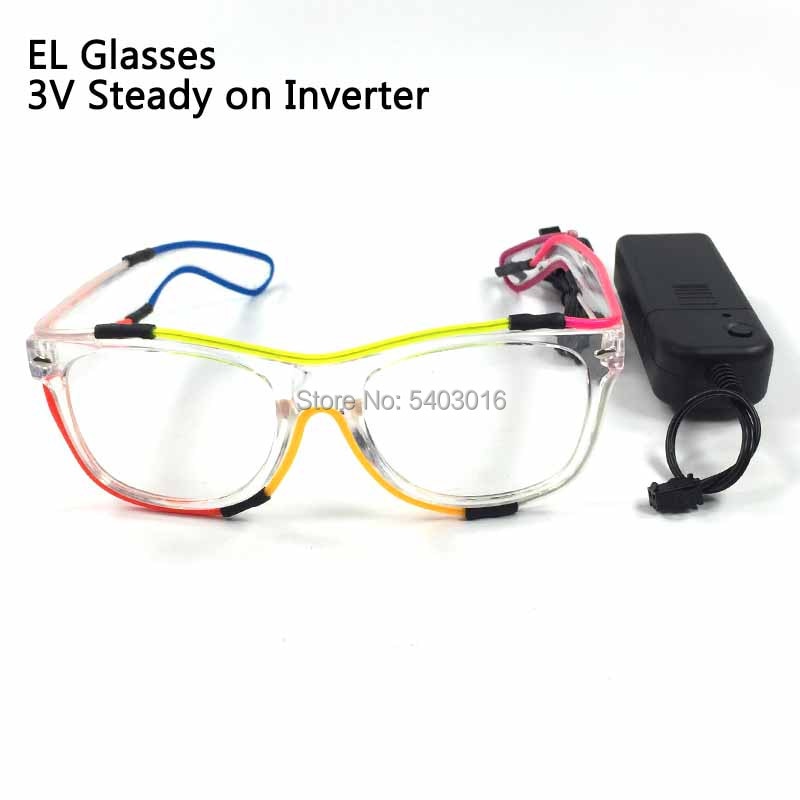 Colourful Neon LED Flashing Glowing Glasses Various Designs