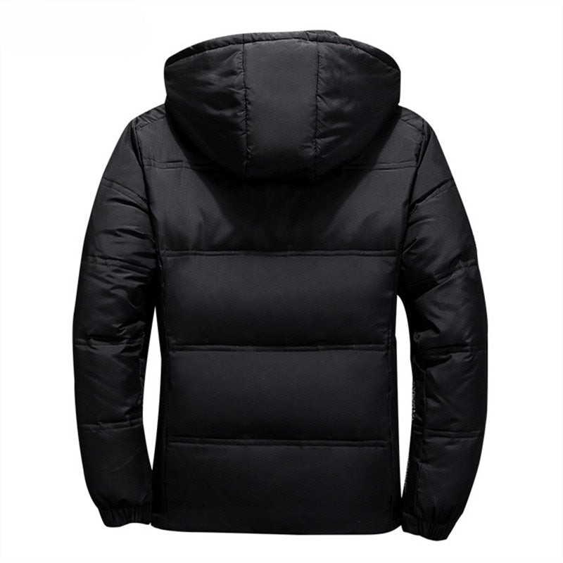 Men's Duck Down Padded Hooded Coat