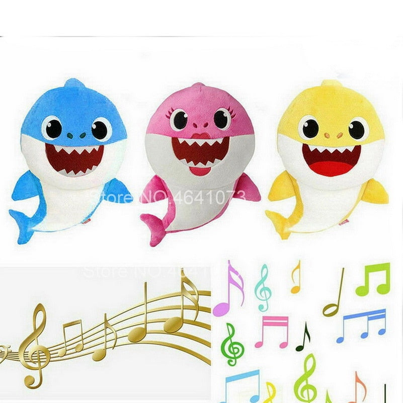 Baby Shark Singing Plush Toys Various Styles
