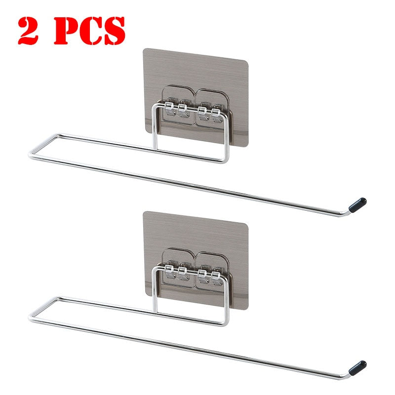 1/2PCS Hanging Kitchen Roll Holder Storage Racks