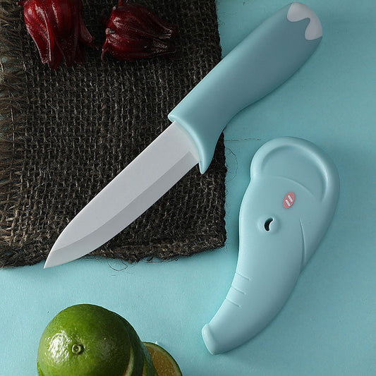 Ceramic fruit knife portable household cutter creative kitchen cutter ceramic knife