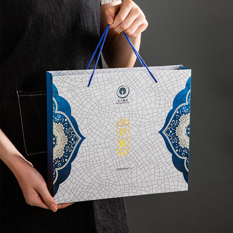 Co-flow Japanese ceramic chopsticks household tableware healthy anti-slip anti-mildew hygienic baffles gift bone chopsticks