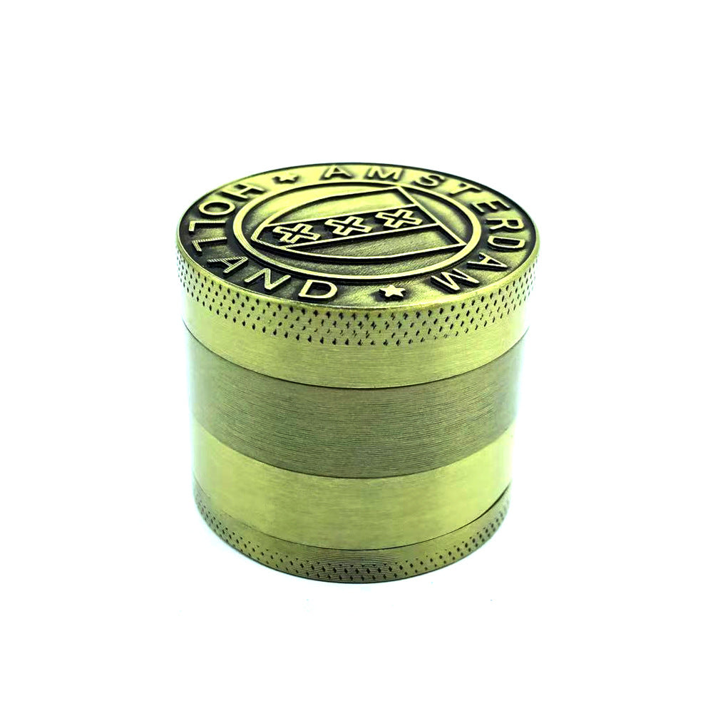 Cross-border Speed 4 floors 40mm gold bar grind-smoke Amsterdam maple grinder dog head smoke