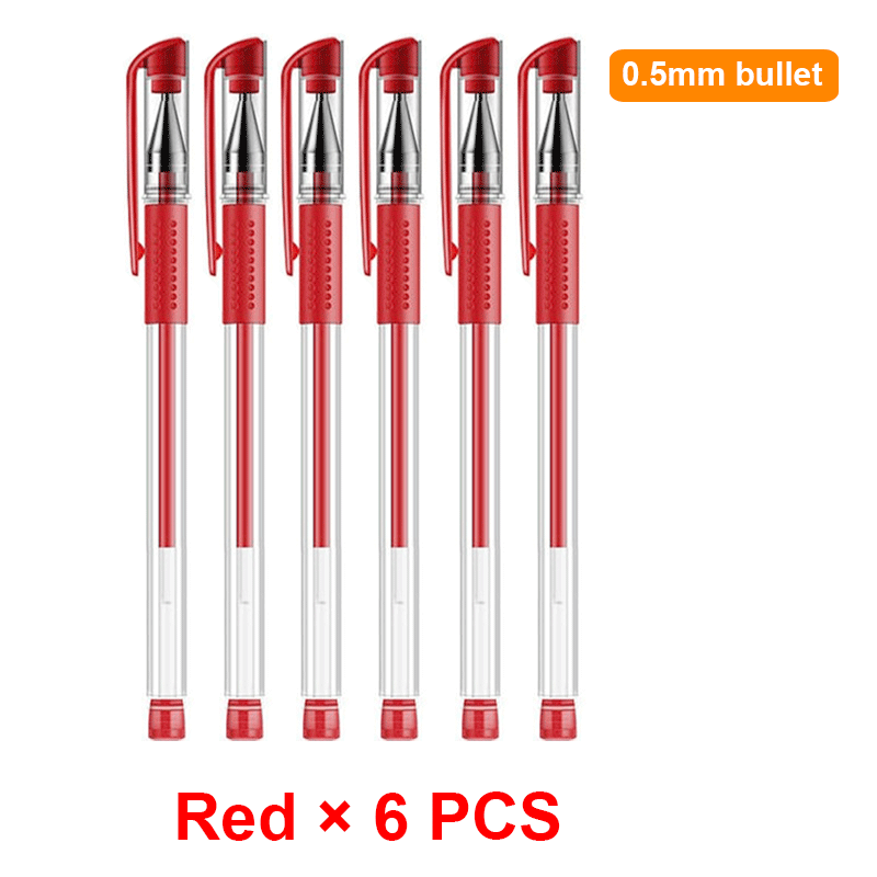18/30PCS Gel Pen Set School supplies Black Blue Red ink Color 0.5mm Ballpoint pen Kawaii pen Students School Office Stationery