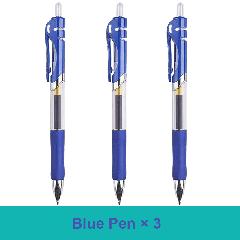 18/30PCS Gel Pen Set School supplies Black Blue Red ink Color 0.5mm Ballpoint pen Kawaii pen Students School Office Stationery
