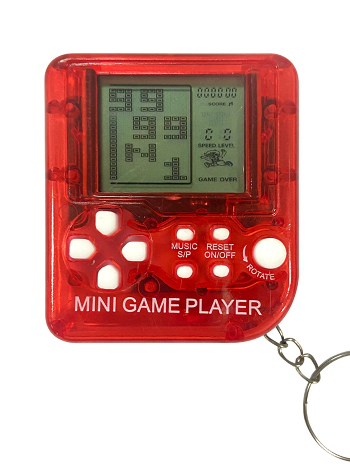 YLW GC60 Mini Handheld Game Players Machine Pocket Game Console Built in Retro Games Use for Key Chain Ring Holder Kids Gift