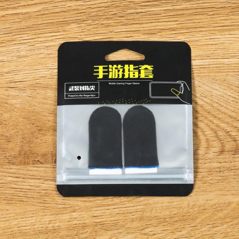 1 Pair Super Thin Gaming Finger Sleeve Breathable Fingertips
