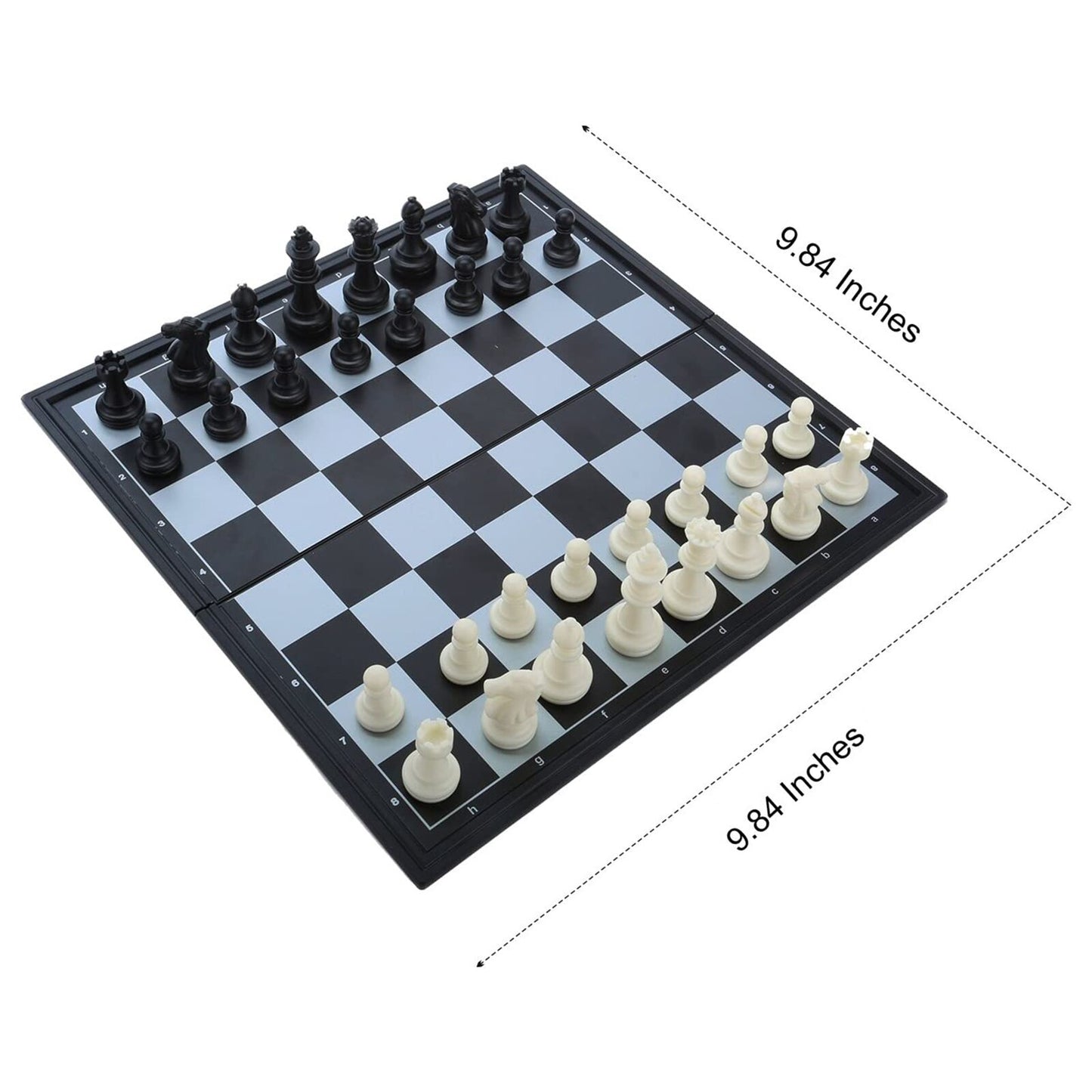 Black And White Magnetic Folding ChessBoard
