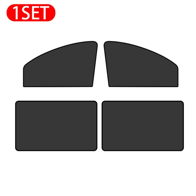 Magnetic Car Side Window Sunshade Cover Sun Visor Summer Protection Window Curtain Cover for Front Rear Black Auto Accessories