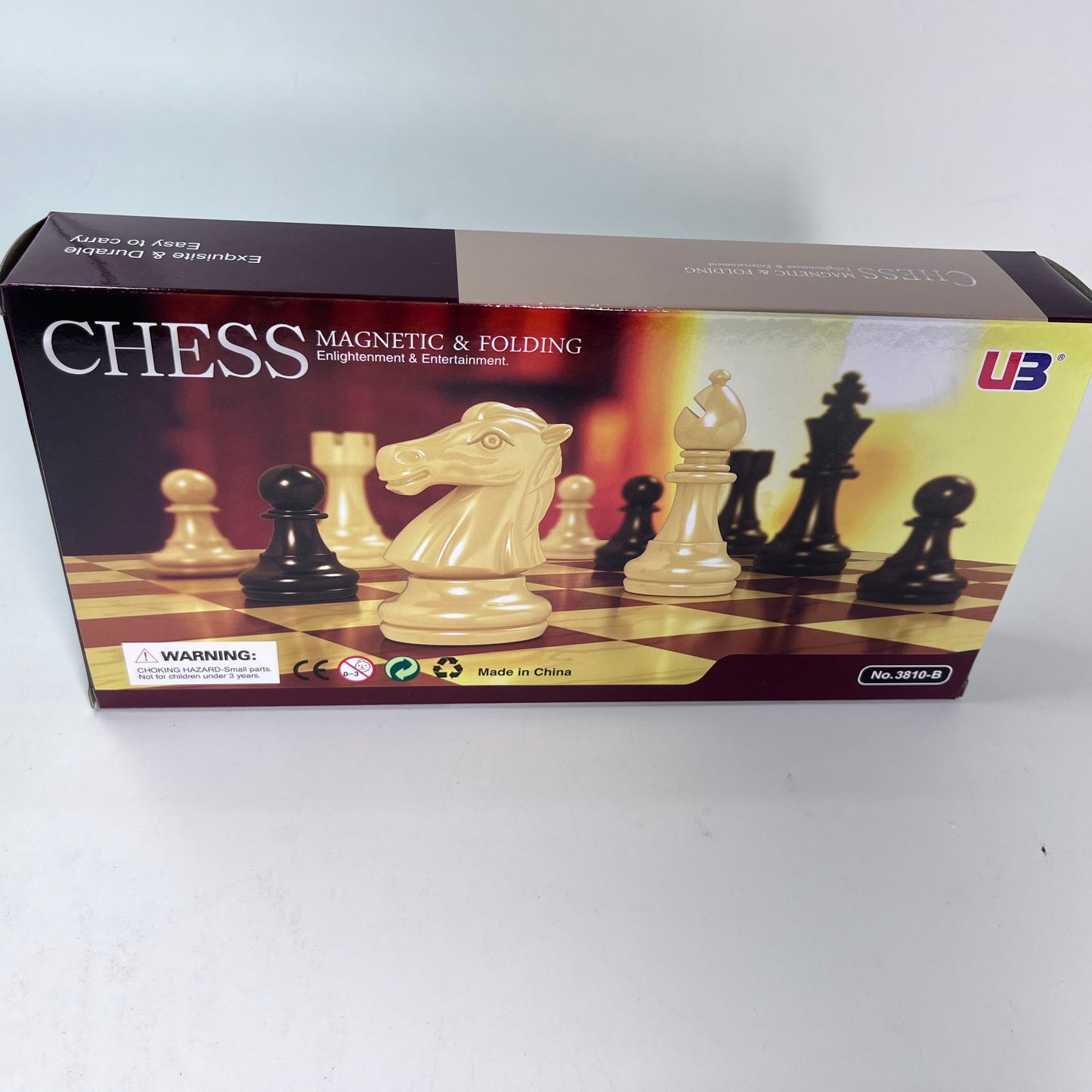 Black And White Magnetic Folding ChessBoard