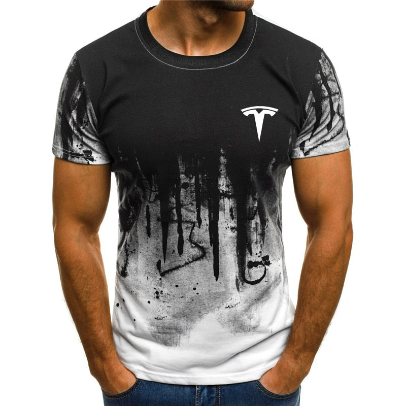 Mens Tesla 3D Printed T-Shirt Various Designs