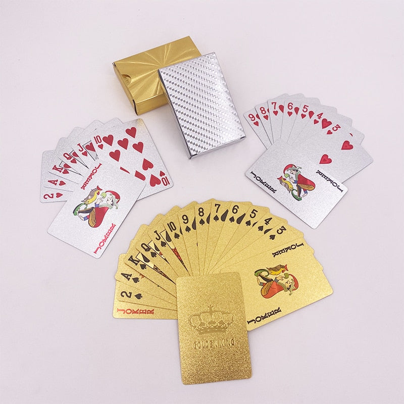 24K Gold Playing Cards Waterproof