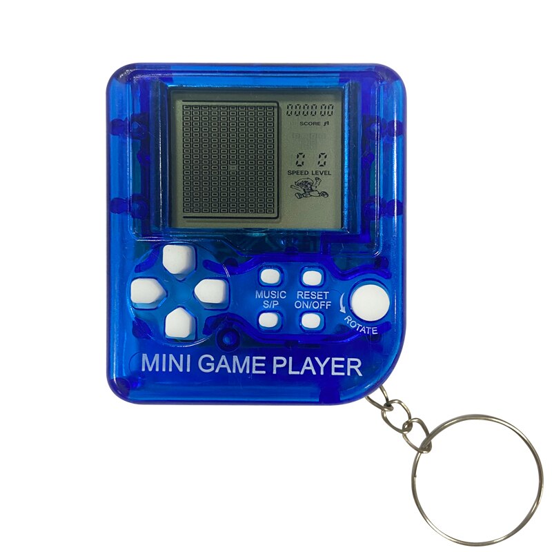 YLW GC60 Mini Handheld Game Players Machine Pocket Game Console Built in Retro Games Use for Key Chain Ring Holder Kids Gift