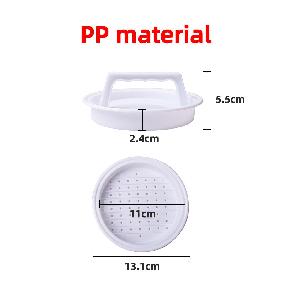 ABS Hamburger Meat Press Maker Round Shape Non-Stick Stuffed Burger Patties Beef Grill Pie Press Mould Maker Kitchen Accessories