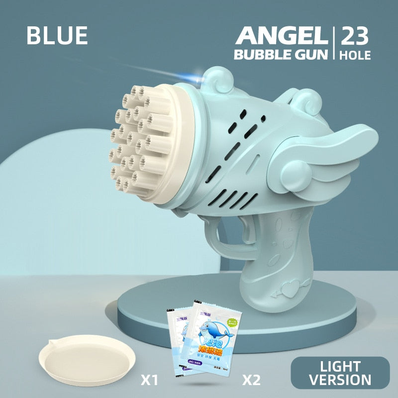 Automatic Electric Bubble Rocket Blaster With LED Lights