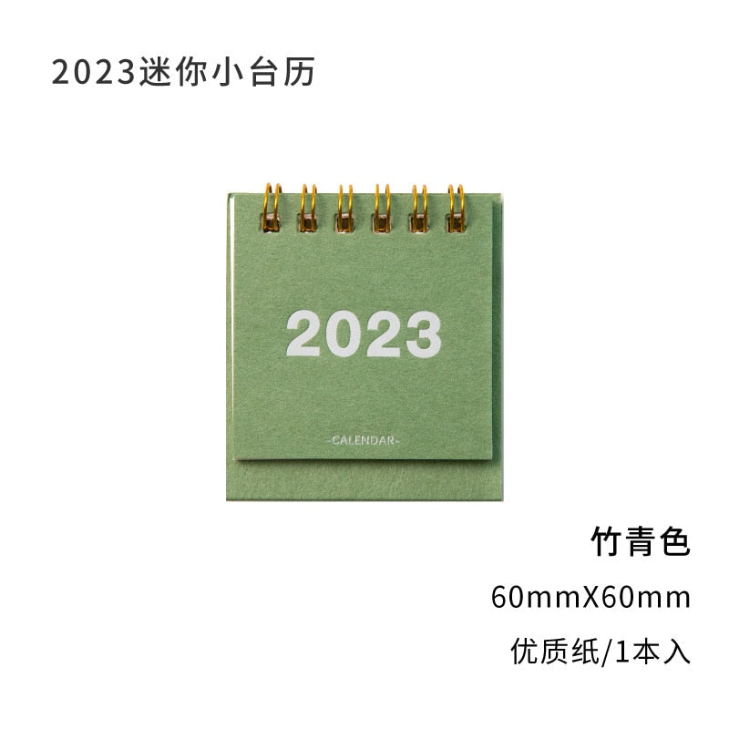 Mini Desktop Paper Calendar/Daily Scheduler 2023